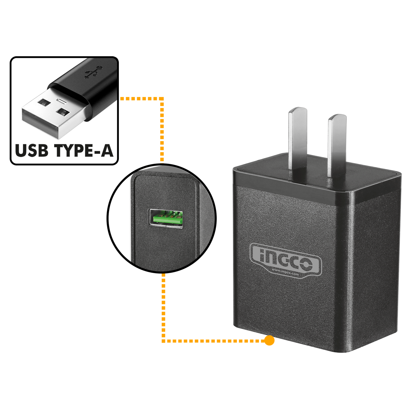 Cargador 5V 110/120V 50/60Hz Usb Tipo A Ufcli120502 - MARKEMSTORE