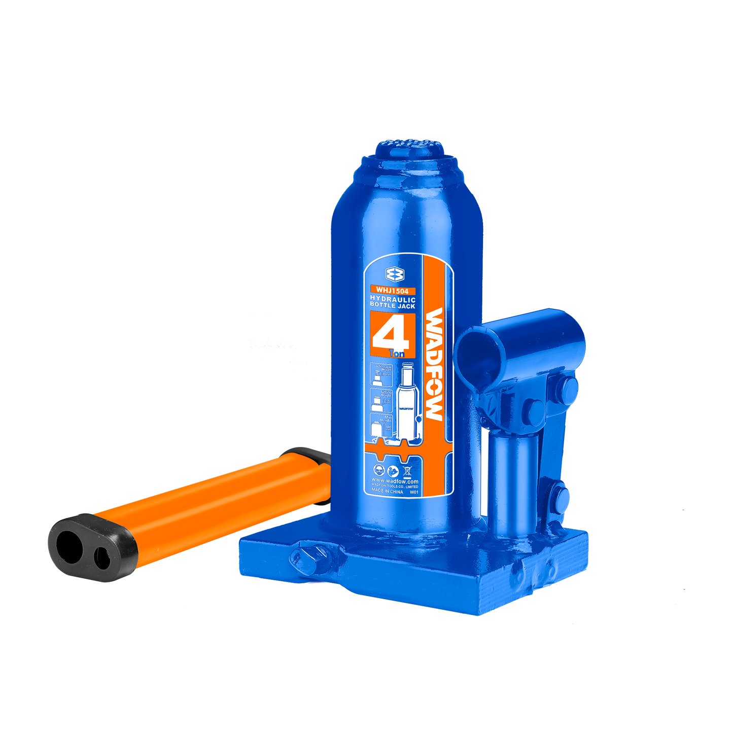 Gato Tipo Botella 4 Ton Altura Elevación 110Mm WADFOW REF. WHJ1504 - MARKEMSTORE