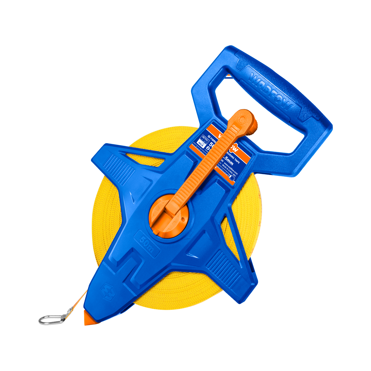 Cinta Métrica 50M Mt/Pulg Fibra Retráctil WADFOW WMT2550 - MARKEMSTORE