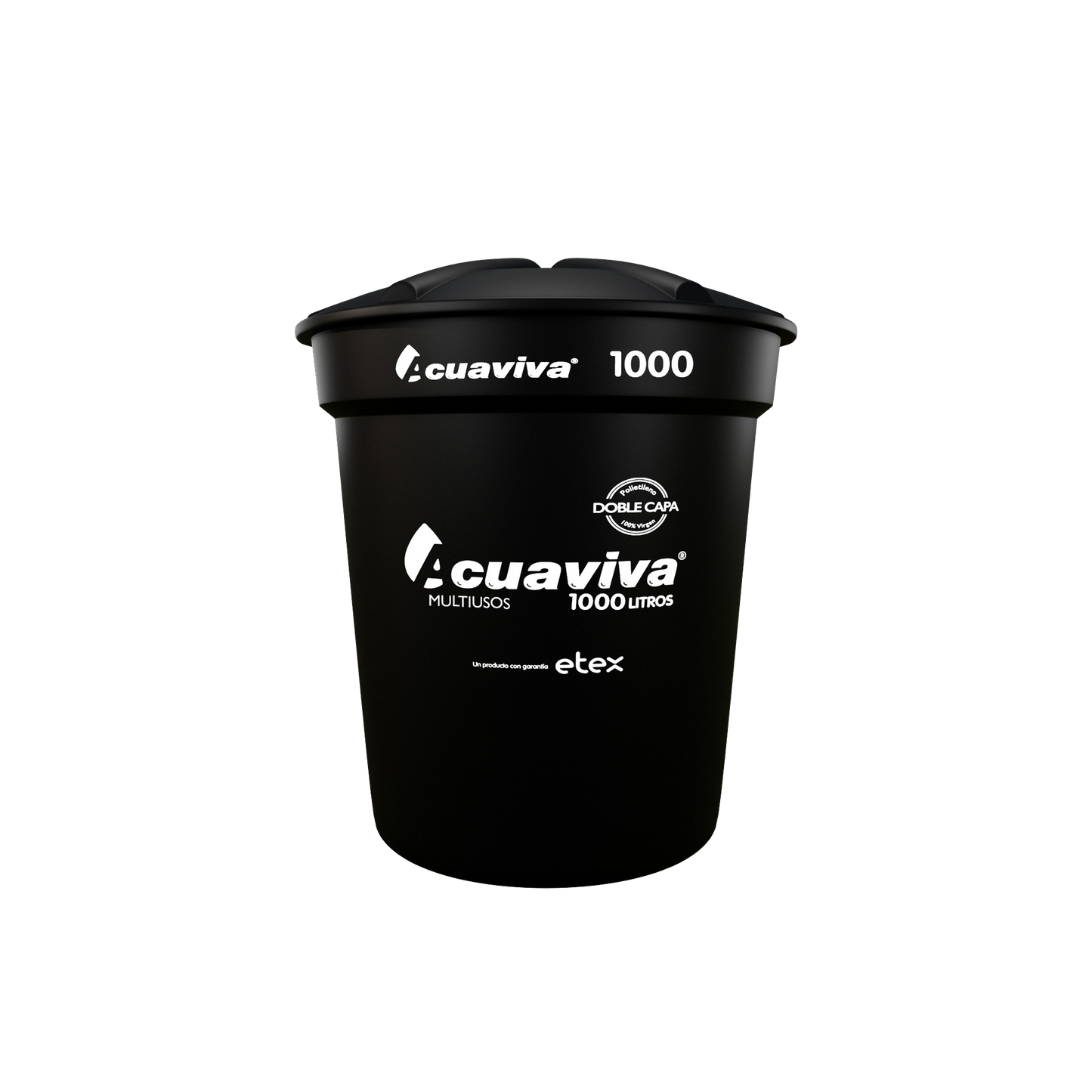 TANQUE AGUA 1000 LT CON CONEXIONES ACUAVIVA
