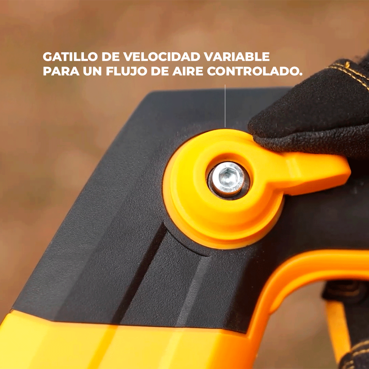 Blower INGCO 20V 18500RPM - Soplador de Aire Profesional 8.5m³/min CABLI20428 - MARKEMSTORE - Pistolas y Sopladores