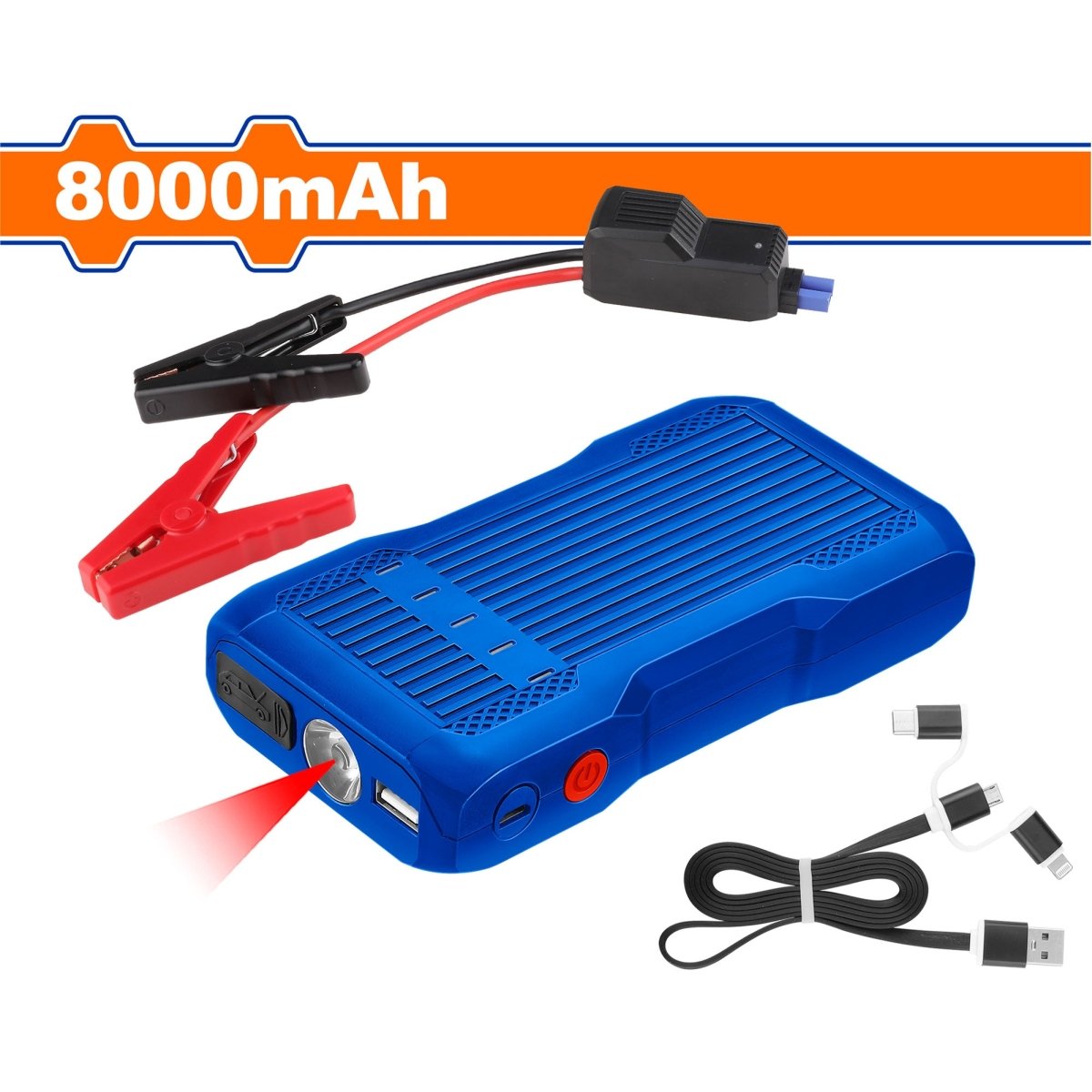Cargador Arrancador Para Batería Cap. 8000Mah 400A WLY1508 - MARKEMSTORE -