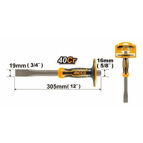 Cincel De Pala Para Concreto 16x19x254mm Hccl851916 Ingco - MARKEMSTORE -