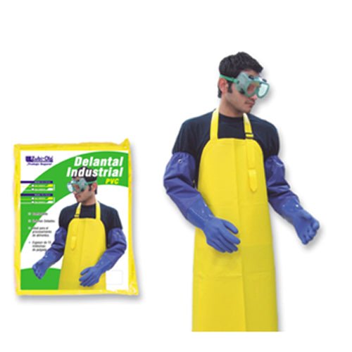 Delantal En Poliester Pvc Uso Industrial 70X115 Cms Amarillo 11970110 - MARKEMSTORE -