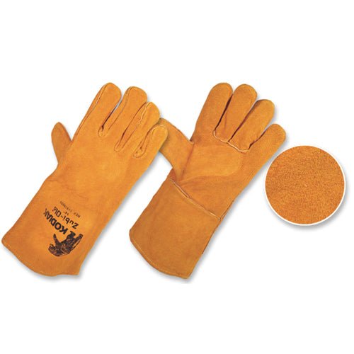 Guantes Carnaza Para Soldar Largo 14" Kodiak T - 10 11910099 - MARKEMSTORE -