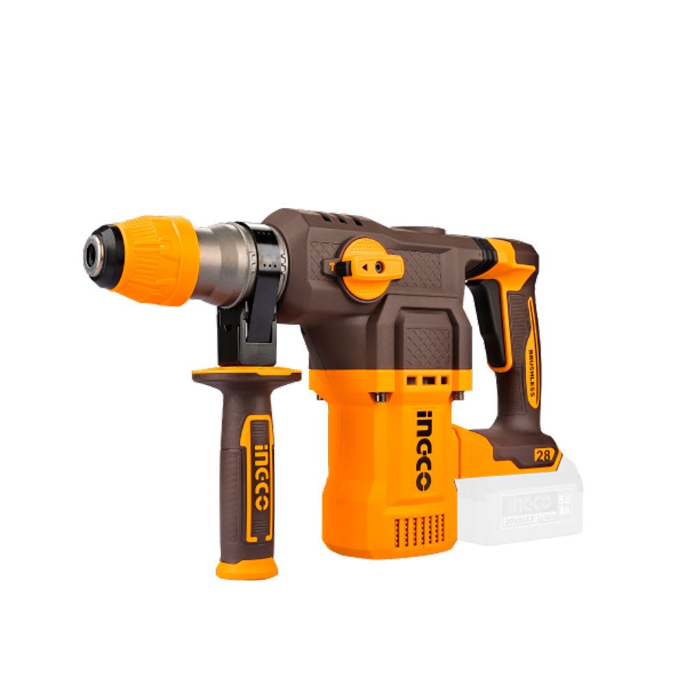 INGCO ROTOMARTILLO 20V SDS PLUS 4.5J 0 - 930RPM BRUSHLESS SIN BATERIA CRHLI20286 - MARKEMSTORE - Rotomartillos