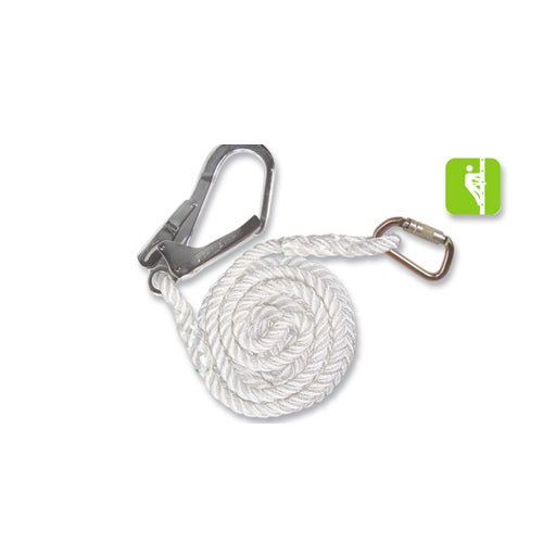 Linea De Vida Vertical 20 Mt Gancho Grande 1/2 11904042 - MARKEMSTORE -
