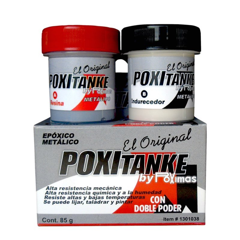 Poxitanke Metálico Poximas X 85 G ( 54Ml ) 1301038 - MARKEMSTORE -