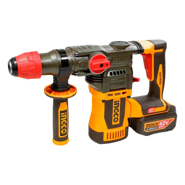 Rotomartillo INGCO 42V Brushless 4.5J + 2 Baterías 2.5Ah UCRHLI422882 - MARKEMSTORE - Rotomartillo