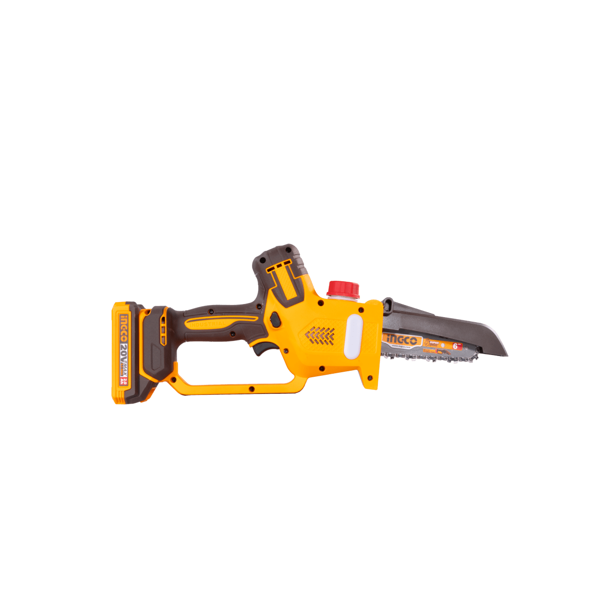 Sierra Podadora Inalámbrica INGCO 20V 6" 11m/s - Motor Brushless - MARKEMSTORE - Sierras
