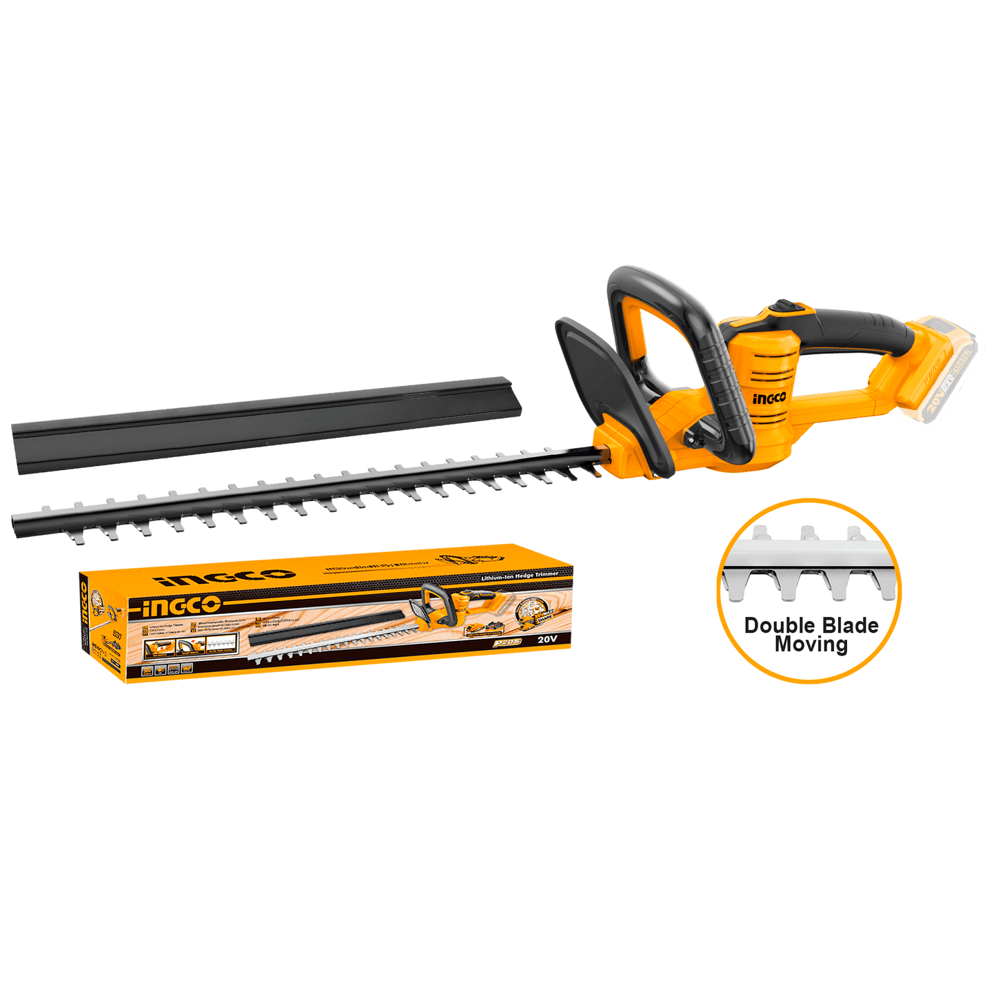 Cortasetos Inalambrico Ionlitio 20v 1400rpm Con Batería 4h Ingco - MARKEMSTORE