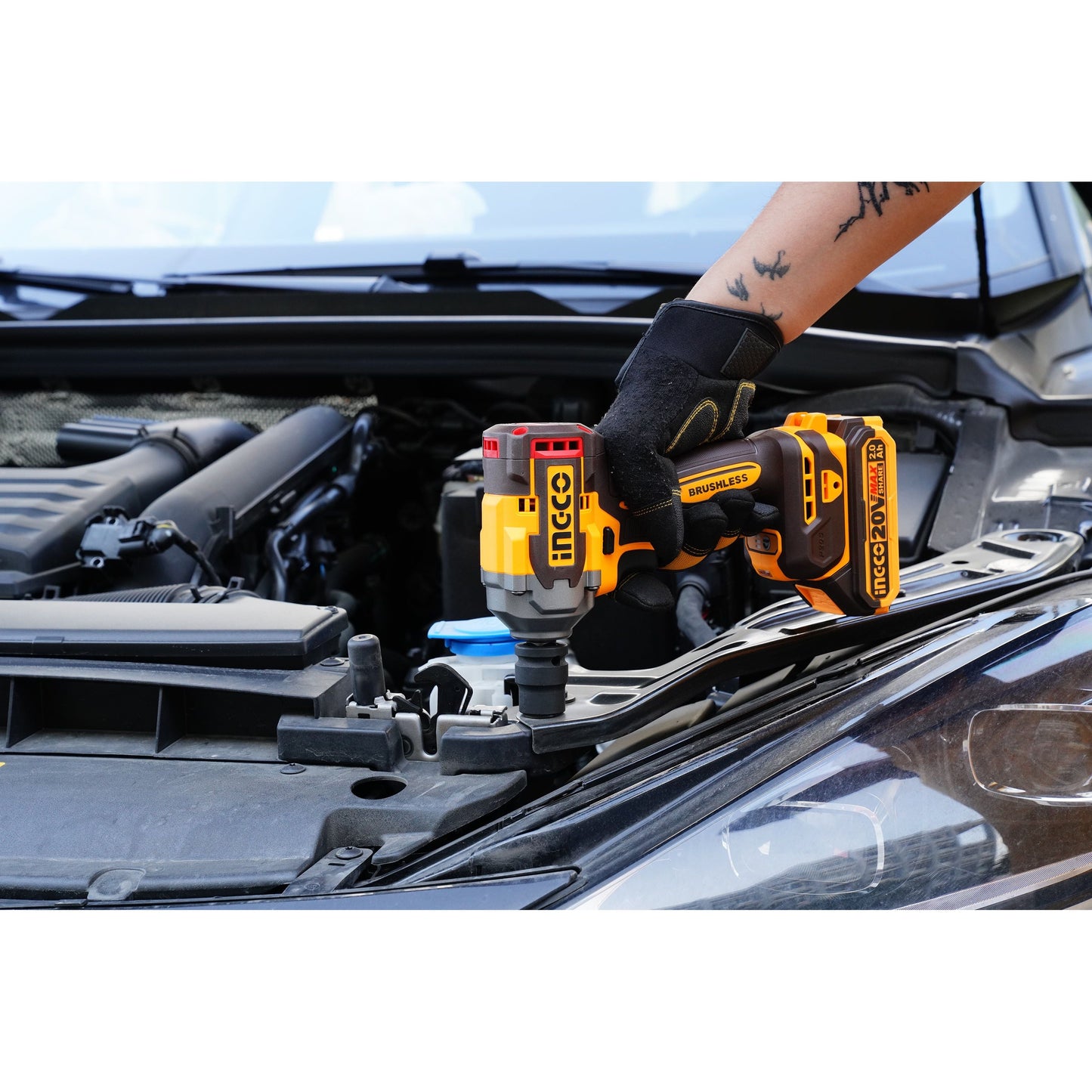 Llave De Impacto 20V M1/2 400Nm Brushless INGCO CIWLI20401 - MARKEMSTORE