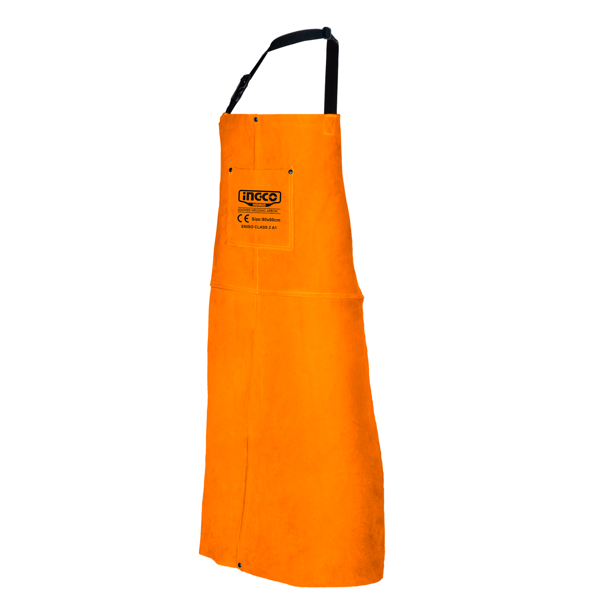 Delantal Soldador Cuero 90X60cm INGCO HGVA03 - MARKEMSTORE