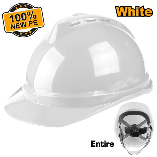 Casco De Seguridad Blanco Con Ventilacion Suspension 8 Puntos INGCO HSH202 - MARKEMSTORE