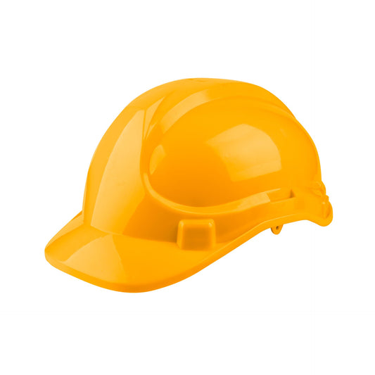 Casco De Seguridad Amarillo Con Ventilacion Supension 8 Punto Ingco HSH206