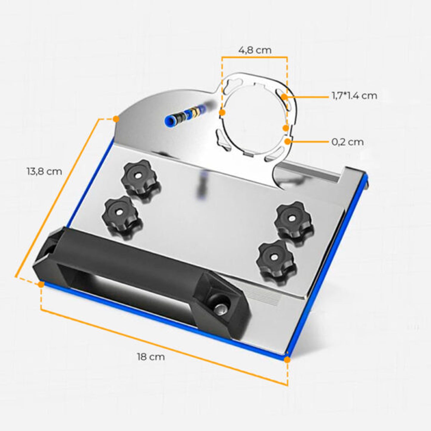 Biseladora de porcelanato 45° para pulidora, INGCO TBL45