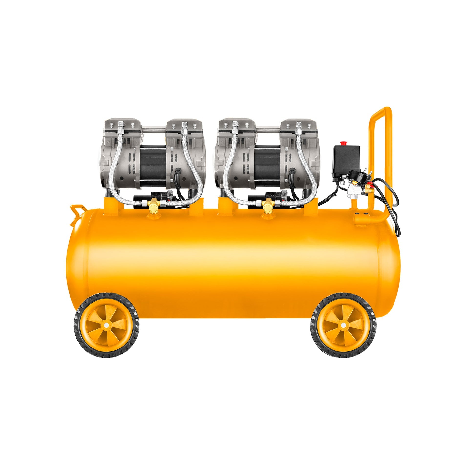 Compresor 3.2Hp 75Db 100L 110 - 120V 60Hz 2X1200W 3400 Rpm Ingco UACS2241001 - MARKEMSTORE 