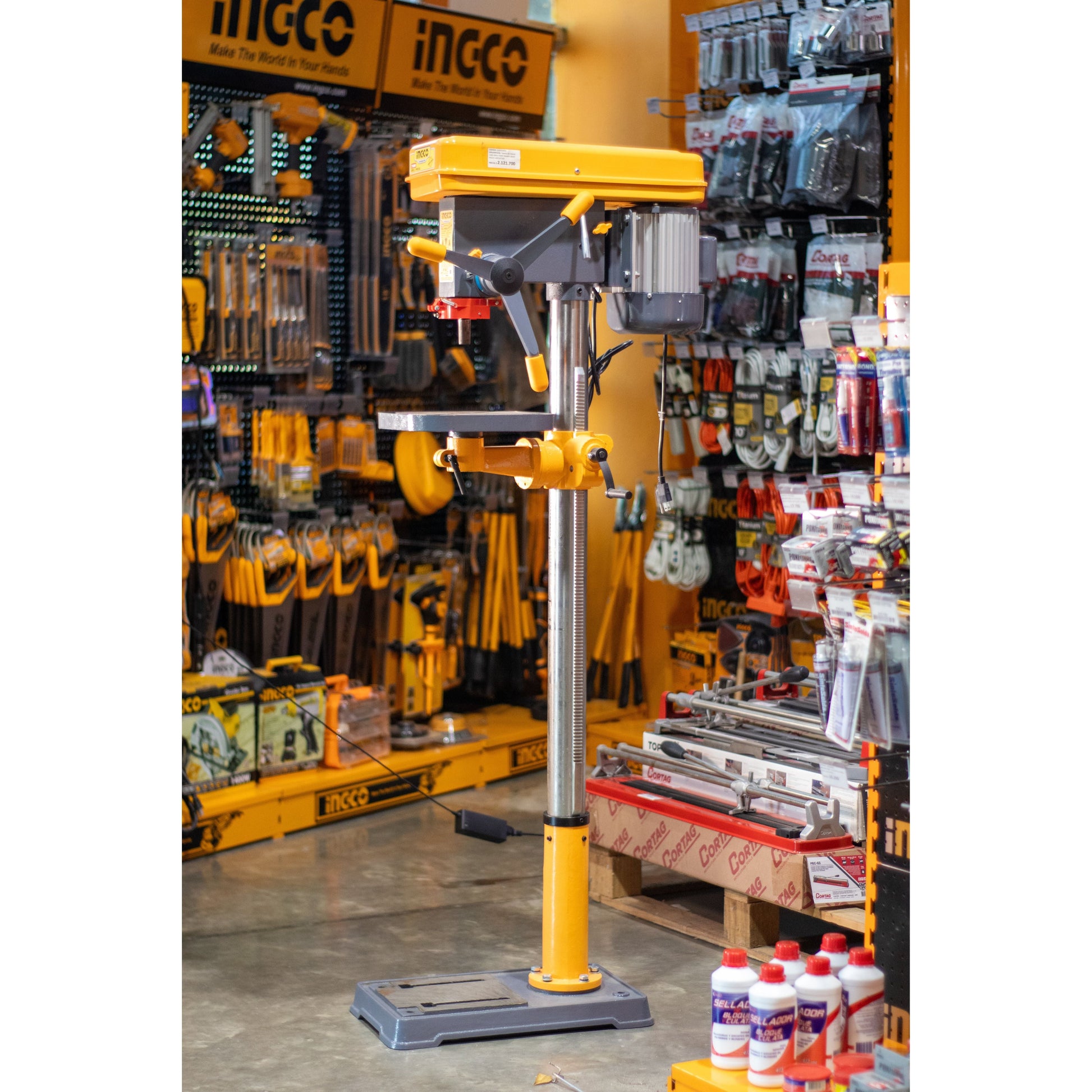 Taladro De Banco 120V 60Hz 750W Mandril 50/64 INGCO UDP207505 - MARKEMSTORE