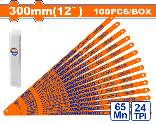 Hoja De Segueta Bi-Metal 24 Dientes 300Mm Material 65MN WADFOW WHB1H24 - MARKEMSTORE