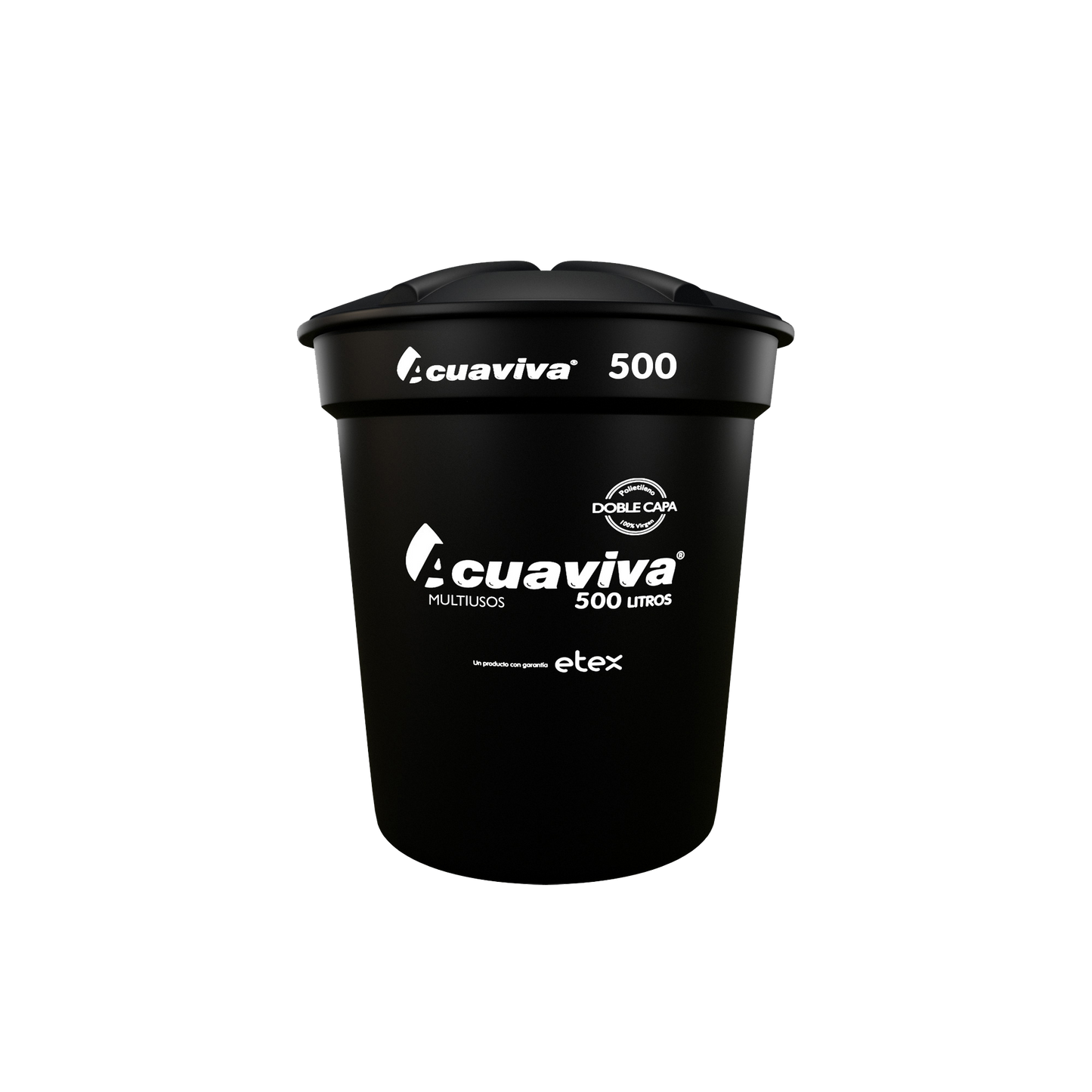 TANQUE AGUA 500 LT CON CONEXIONES ACUAVIVA