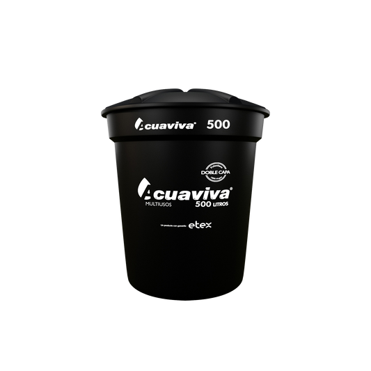 TANQUE AGUA 500 LT CON CONEXIONES ACUAVIVA