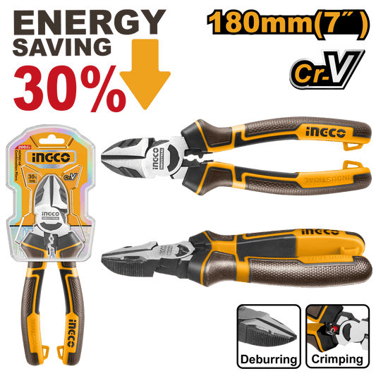 Alicate Corte Diagonal 7" INGCO HHLDCP28180 - MARKEMSTORE - Alicates