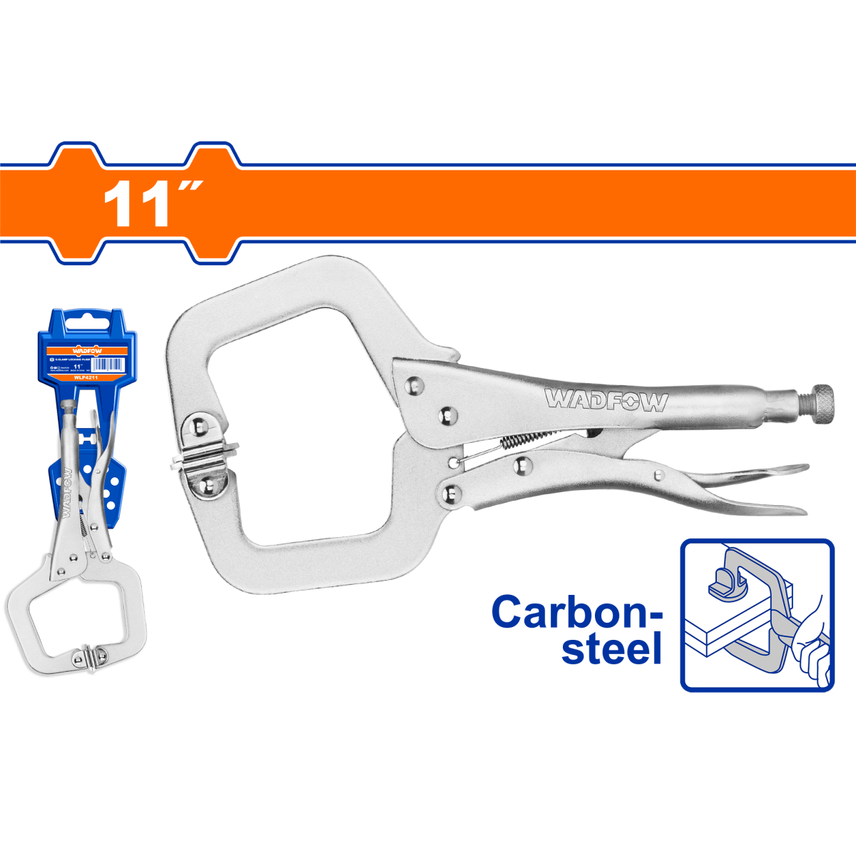 Alicate Hombresolo Tipo Prensa 11¨ Wadfow WLP4211 - MARKEMSTORE -