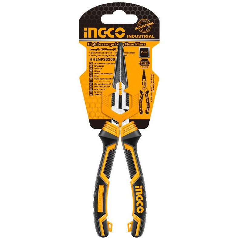 Alicate Punta Larga Tipo Pesado 8 Crv Hhlnp28200 - MARKEMSTORE -