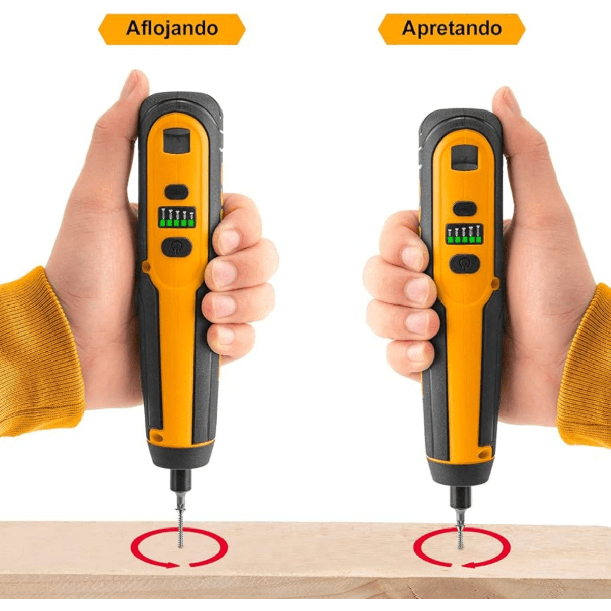 Atornillador Inalambrico 4V 40 Accesorios INGCO CSDLI04062 - MARKEMSTORE - Atornillador