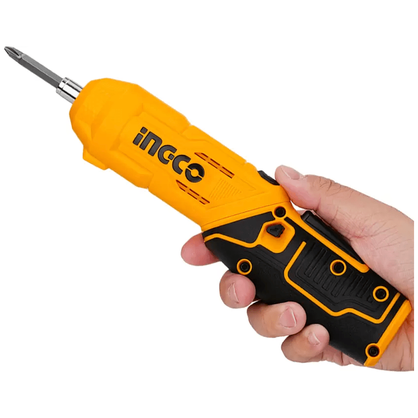 Atornillador Ion Litio 4V Cargador + 18 Accesorios INGCO CSDLI0442 - MARKEMSTORE - Atornillador
