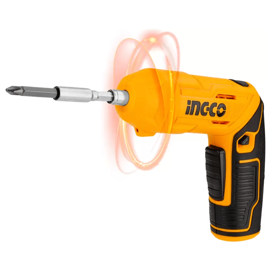 Atornillador Ion Litio 4V Cargador + 18 Accesorios INGCO CSDLI0442 - MARKEMSTORE - Atornillador