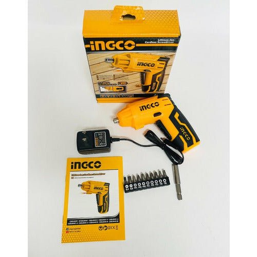 Atornilladores 4v INGCO Con 10 Accesorios UCSDLI0401 - MARKEMSTORE - Atornillador
