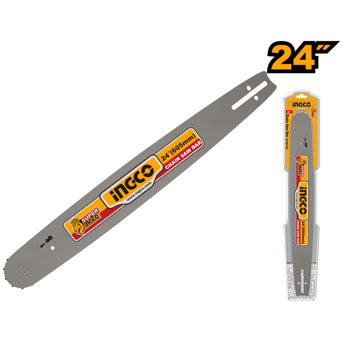 Barra Espada Motosierra 24¨ Ingco Agsb52401 - MARKEMSTORE -