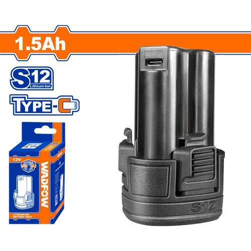 Bateria 12V Ion - Litio 1,5Ah Usb Tipo C WADFOW WLBS5150 - MARKEMSTORE - 