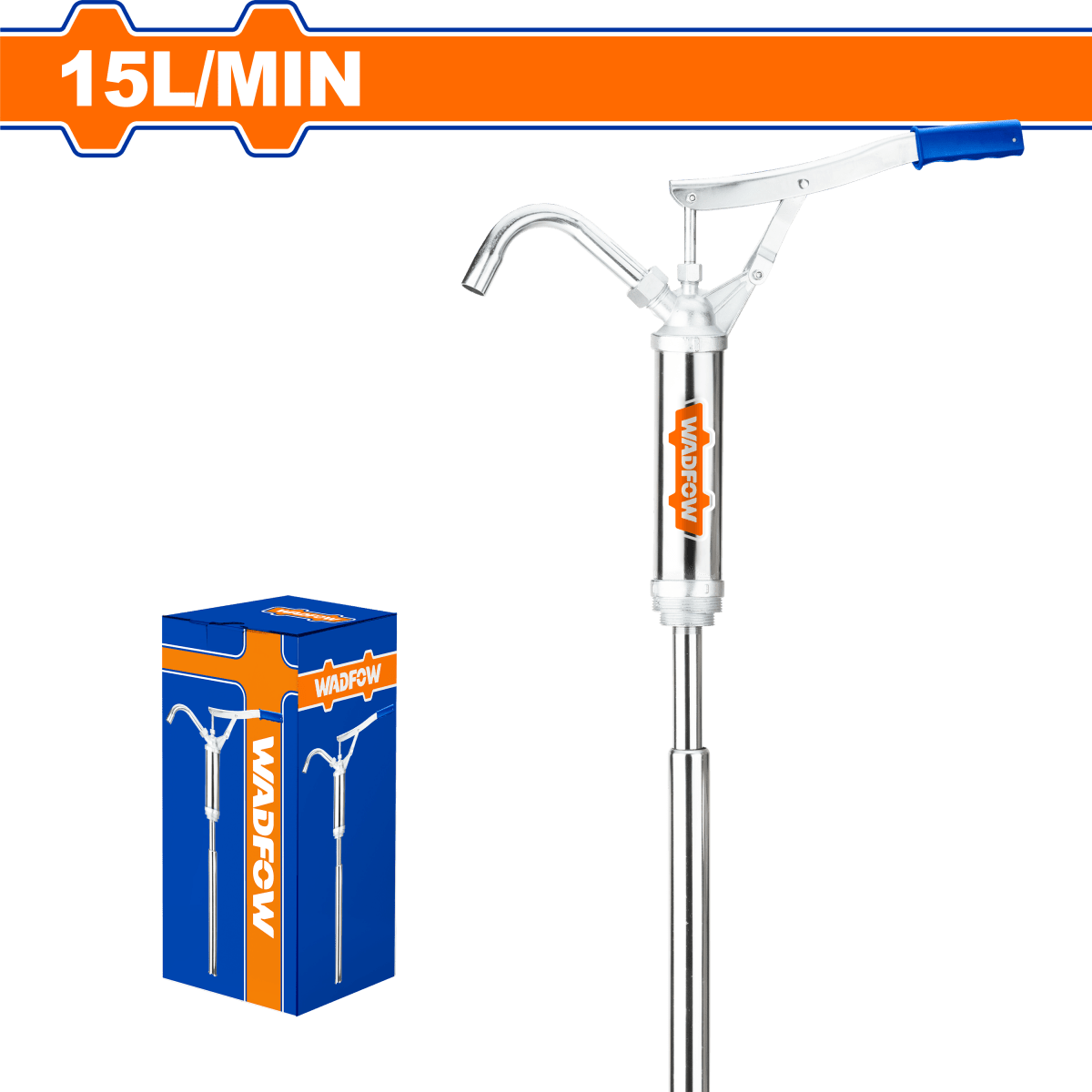 Bomba De Aceite Manual 15L/Min 127Cm Cromada WADFOW REF. WHY2515 - MARKEMSTORE -