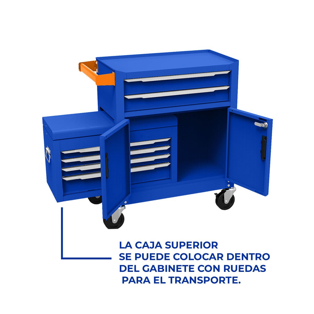 Caja de Herramientas Rodante 616x330x1125mm 6 Gavetas WCS4A08 - MARKEMSTORE - Cajas y Organizadores