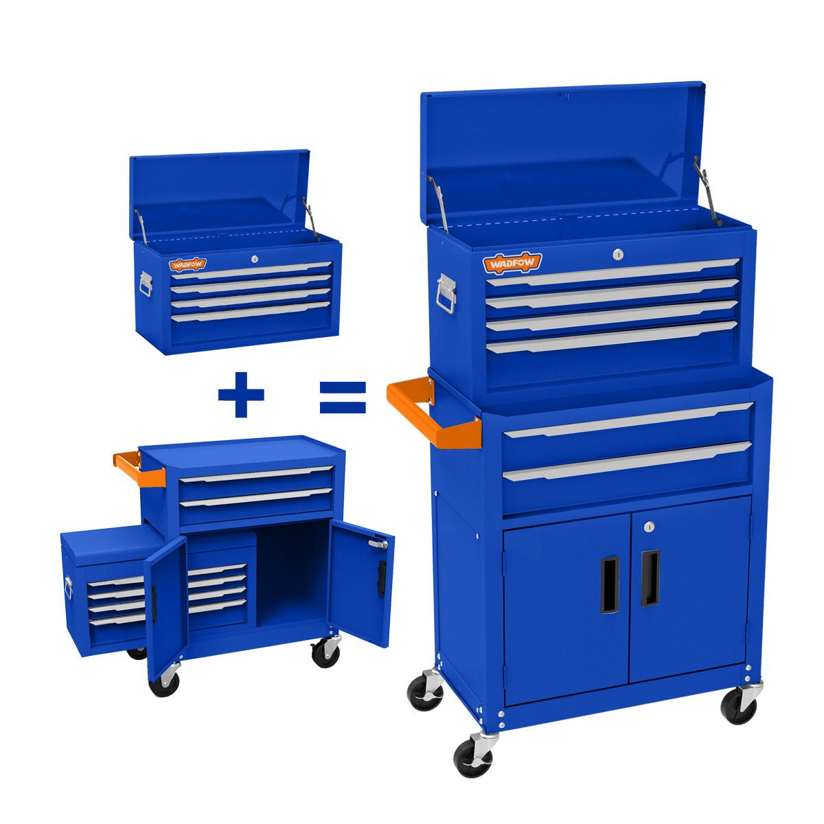 Caja de Herramientas Rodante 616x330x1125mm 6 Gavetas WCS4A08 - MARKEMSTORE - Cajas y Organizadores