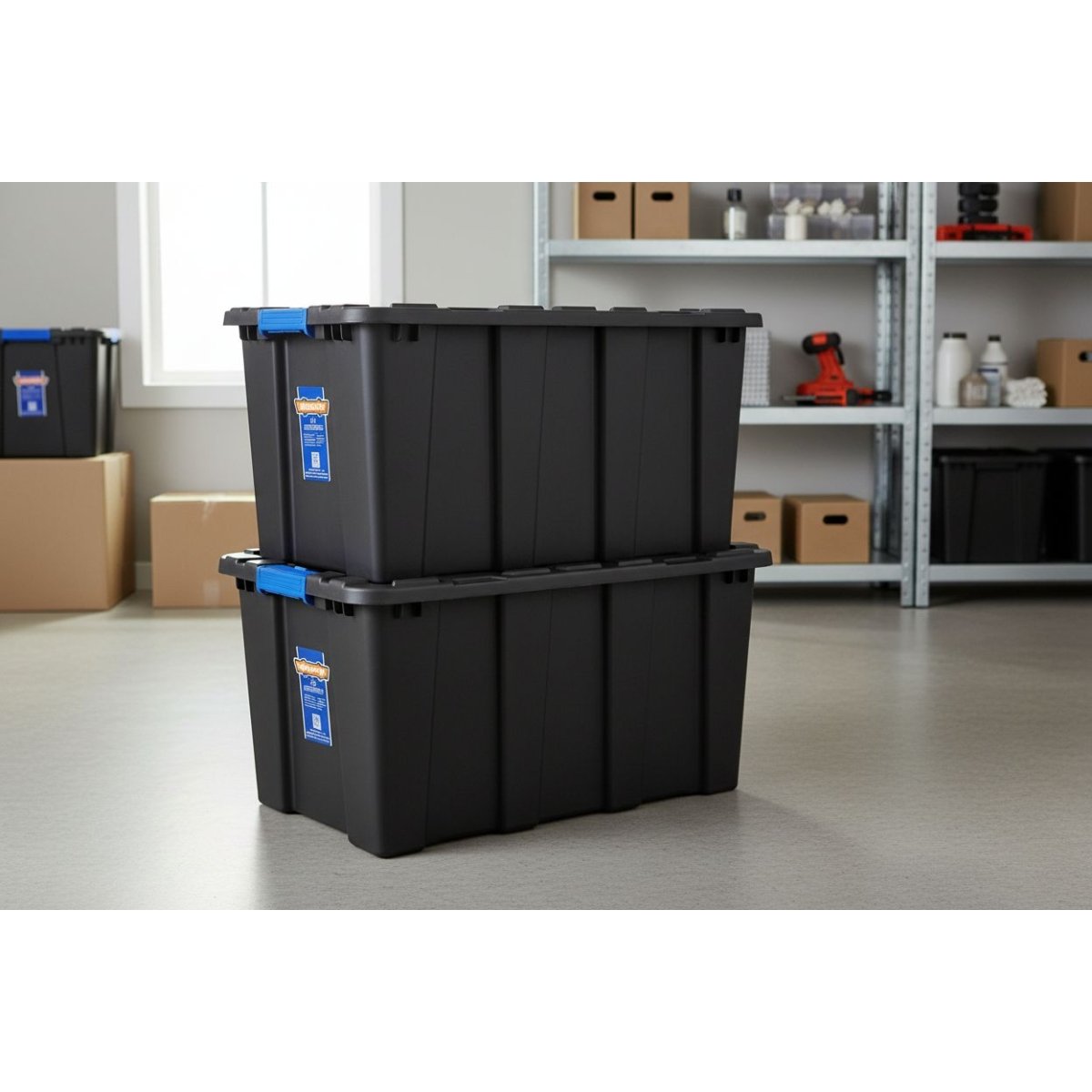 Caja Organizadora Plástica con Tapa WADFOW 55L WTB3355 - MARKEMSTORE - Cajas y Organizadores