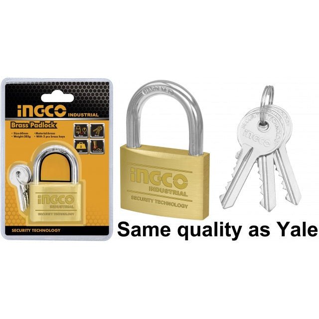 Candado Bronce Tipo Yale 70mm Ingco Dbpl0702 - MARKEMSTORE -