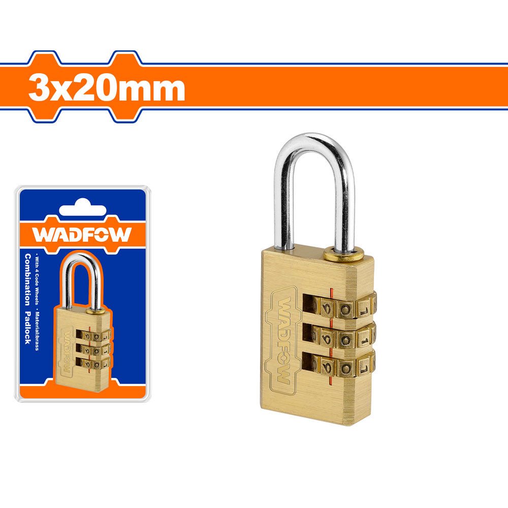 Candado de Combinación 20mm WADFOW WPD3423 - MARKEMSTORE - Candados