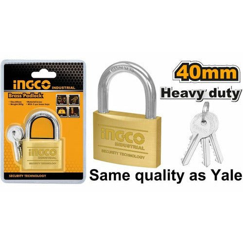 Candado Tipo Yale 40mm Ingco DBPL0402 - MARKEMSTORE -