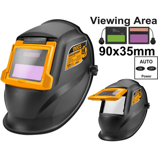 Careta Para Soldar Color Negro Automática Fotosensible Ingco AHM009 - MARKEMSTORE -