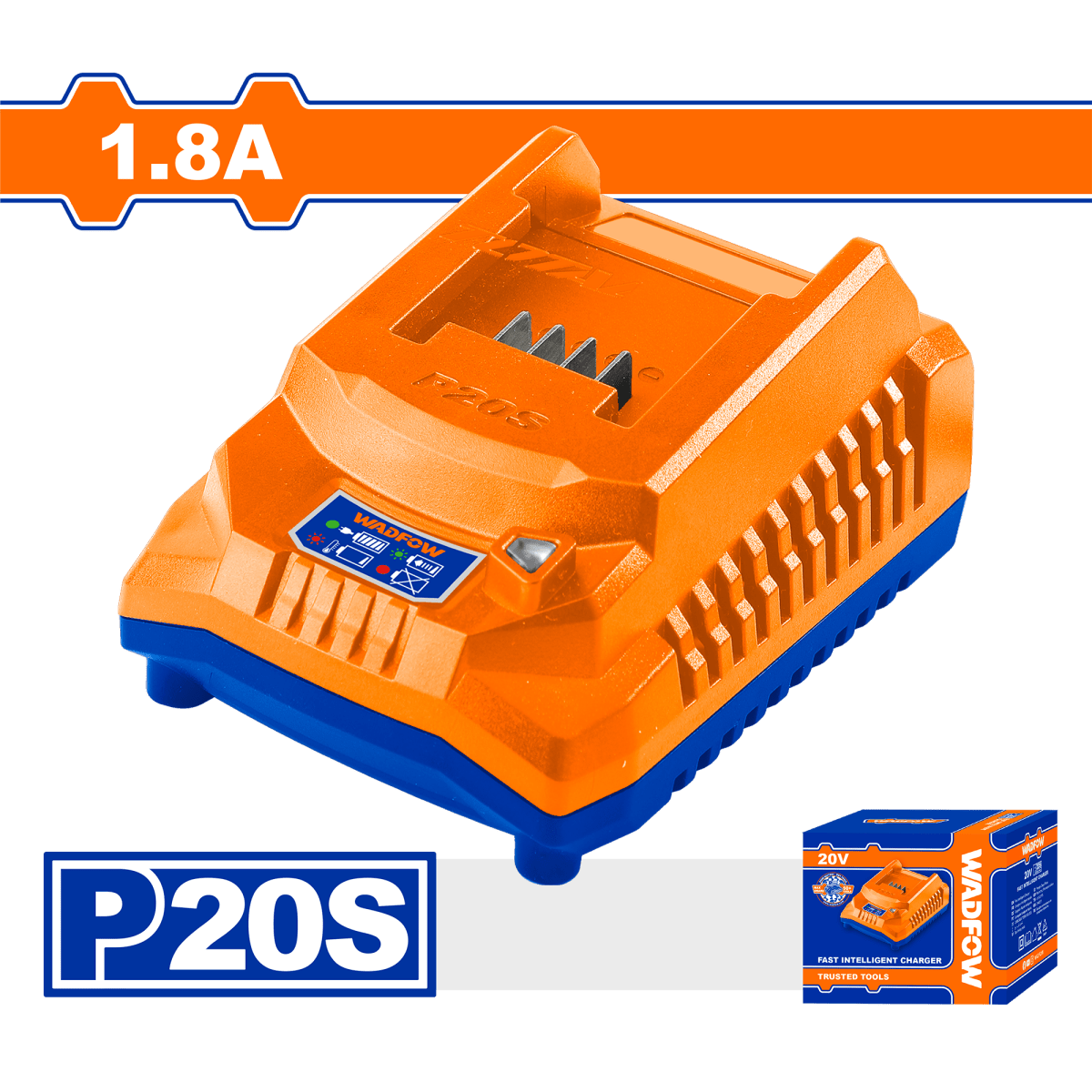 Cargador Para Bateria 20V WADFOW UWFCP518 - MARKEMSTORE -