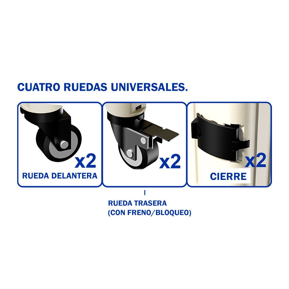 Carro de Compras Plegable con rueda WADFOW WWB8054 - MARKEMSTORE - Cajas y Organizadores