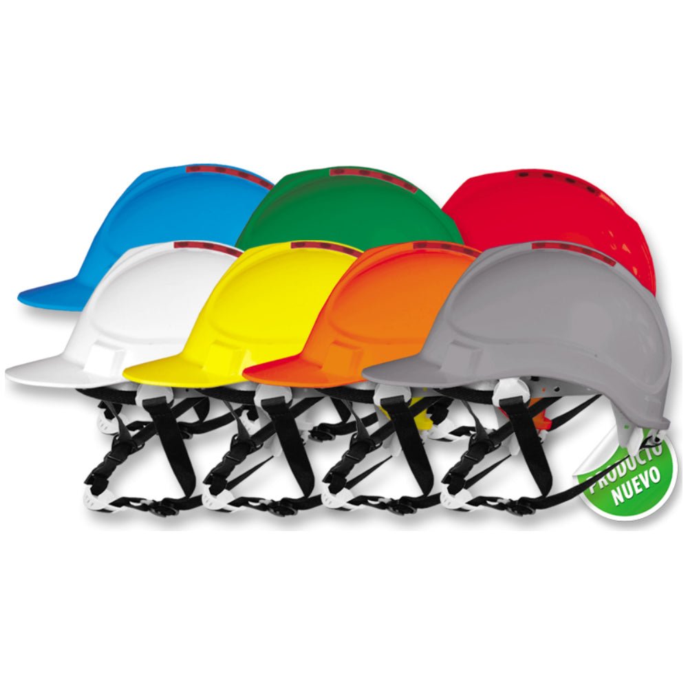 Casco De Seguridad Tipo Industrial Tafilete 6 Apoyos Barbuquejo De 4 Apoyos Con Rachet Blanco 11888705 - MARKEMSTORE -