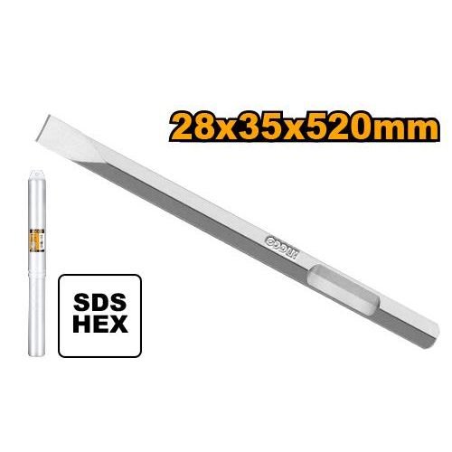 Cincel Sds Hex De Pala 28X35X520mm INGCO DBC04352012 - MARKEMSTORE -
