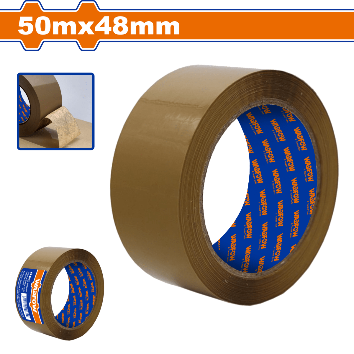 Cinta Empaque Marrón 48mmx50Mts WADFOW REF. WPN1H25 - MARKEMSTORE -