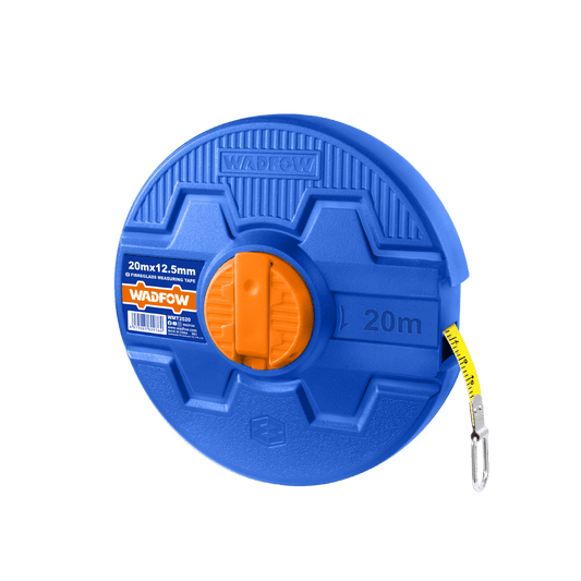 Cinta Métrica 20M Mt/Pulg Fibra Retráctil WADFOW WMT2520 - MARKEMSTORE -
