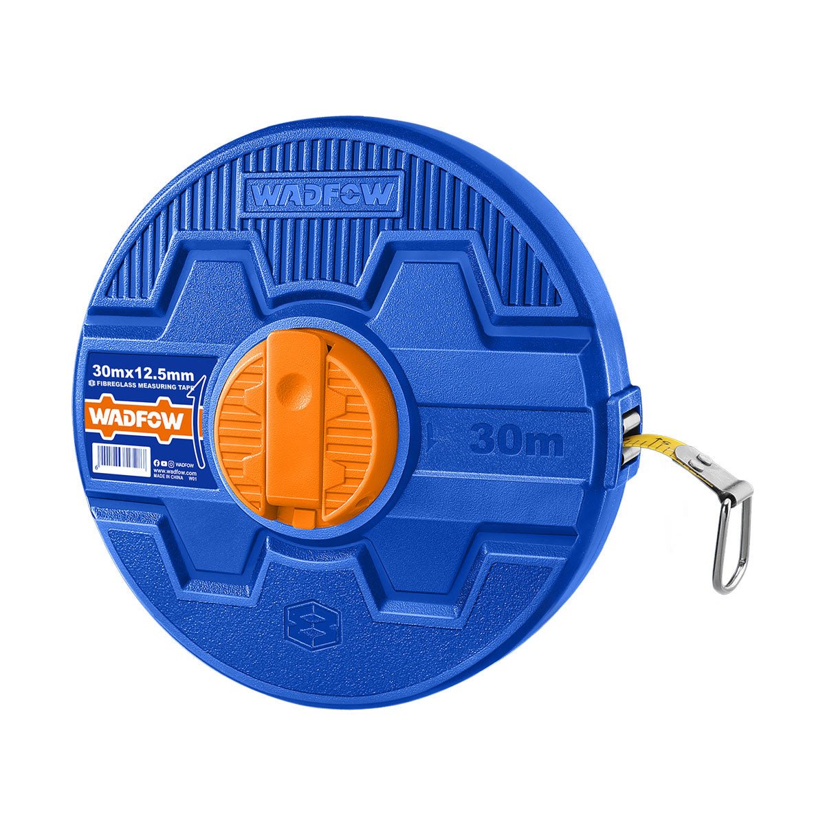Cinta Métrica de Fibra Retráctil 30 Metros WADFOW WMT2530 - MARKEMSTORE - Cintas Métricas y Flexómetros