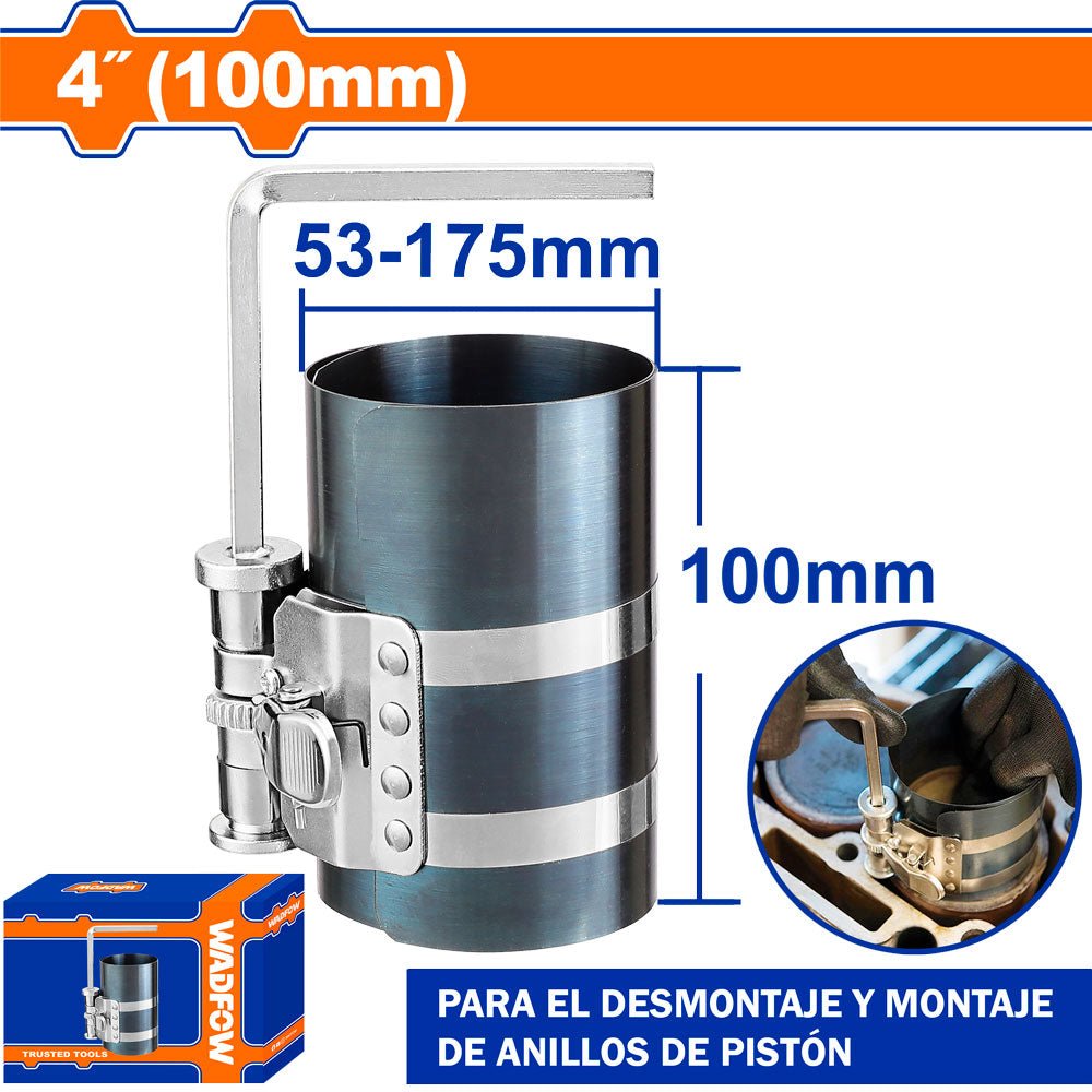Compresor de Anillos de Pistón WADFOW 53 - 175mm 4" WART2504 - MARKEMSTORE - 